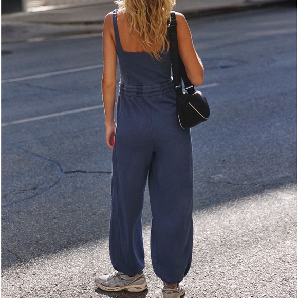 FREE PEOPLE - FP Movement inbound onesie midnight navy XS - Picture 8 of 12